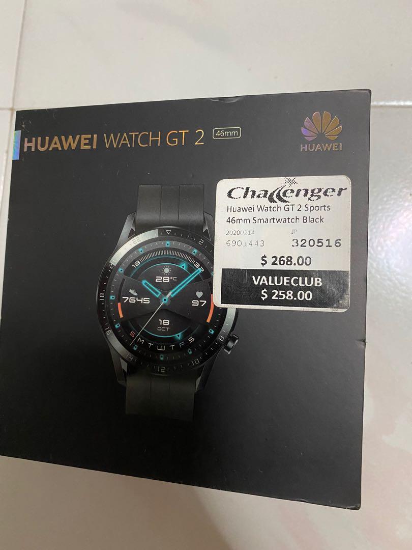 HUAWEI WATCH GT2 SPORTS 46mm SMARTWATCH BLACK, Mobile Phones \u0026 Gadgets,  Wearables \u0026 Smart Watches on Carousell