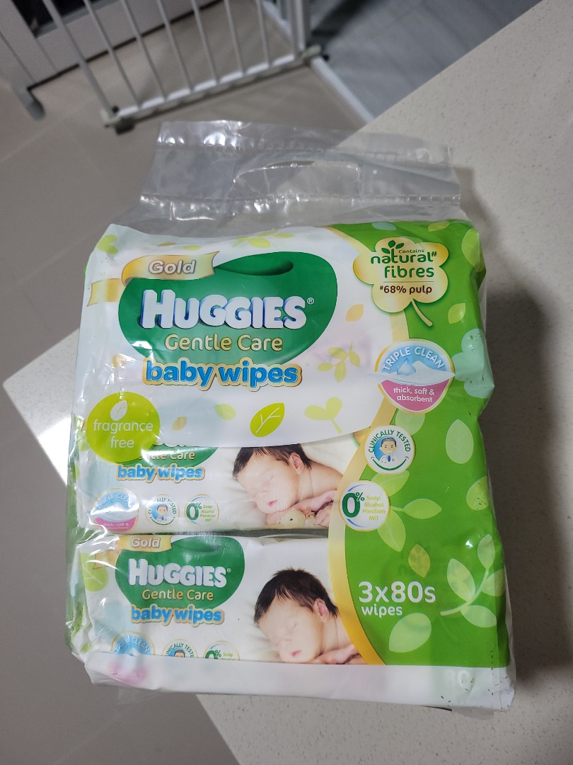 Huggies gentle care baby wipes