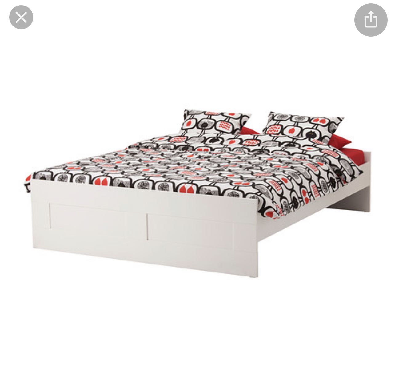 Ikea Brimnes Bed Frame Without Storage, Ikea Full Bed Frame With Shelves