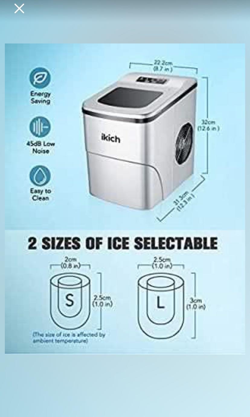 Ikich ice maker, TV & Home Appliances, Kitchen Appliances on Carousell