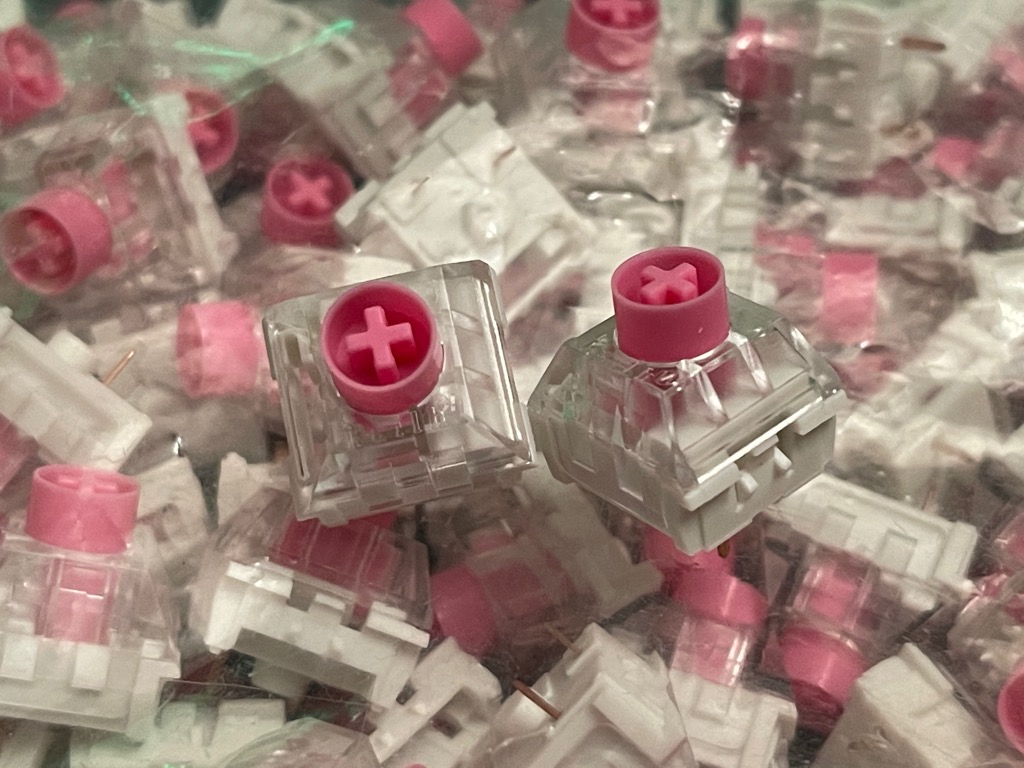 Kailh BOX Silent Pink Linear Switches x 75, 電腦＆科技, 電腦周邊及