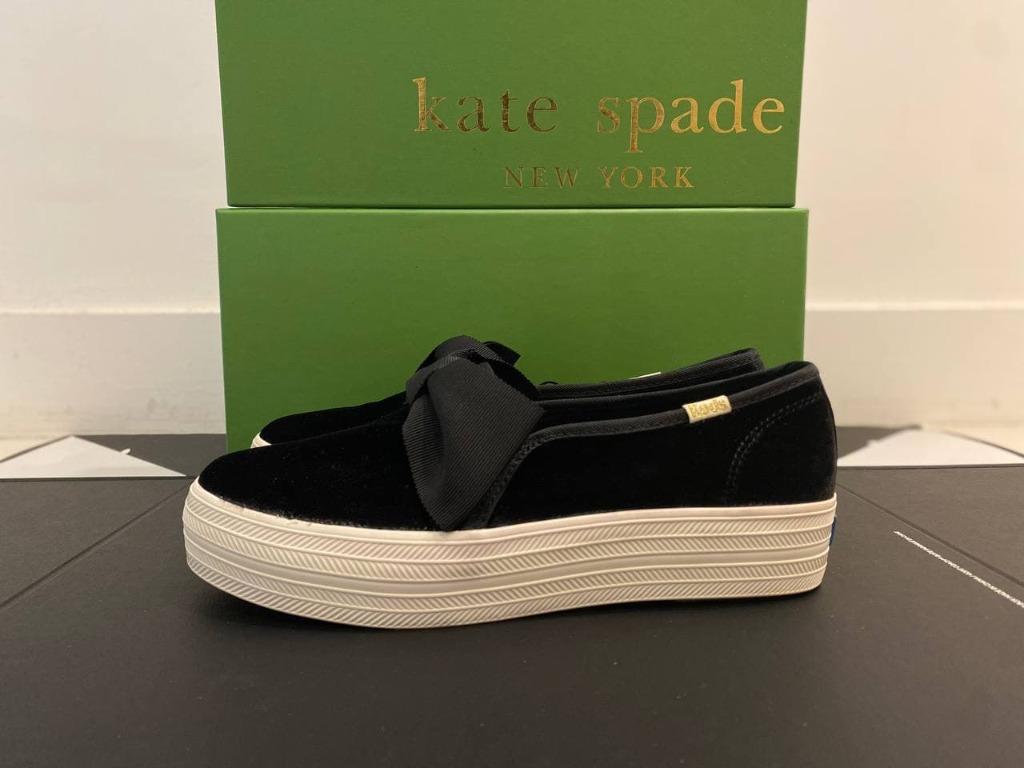 Keds x kate spade new shop york triple decker velvet bow sneakers