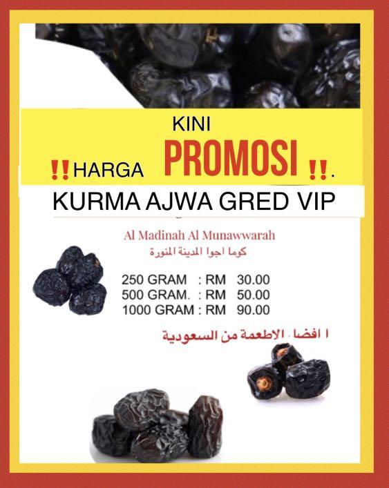 Kurma Ajwa Gred Vip Food Drinks Food Drinks Others On Carousell