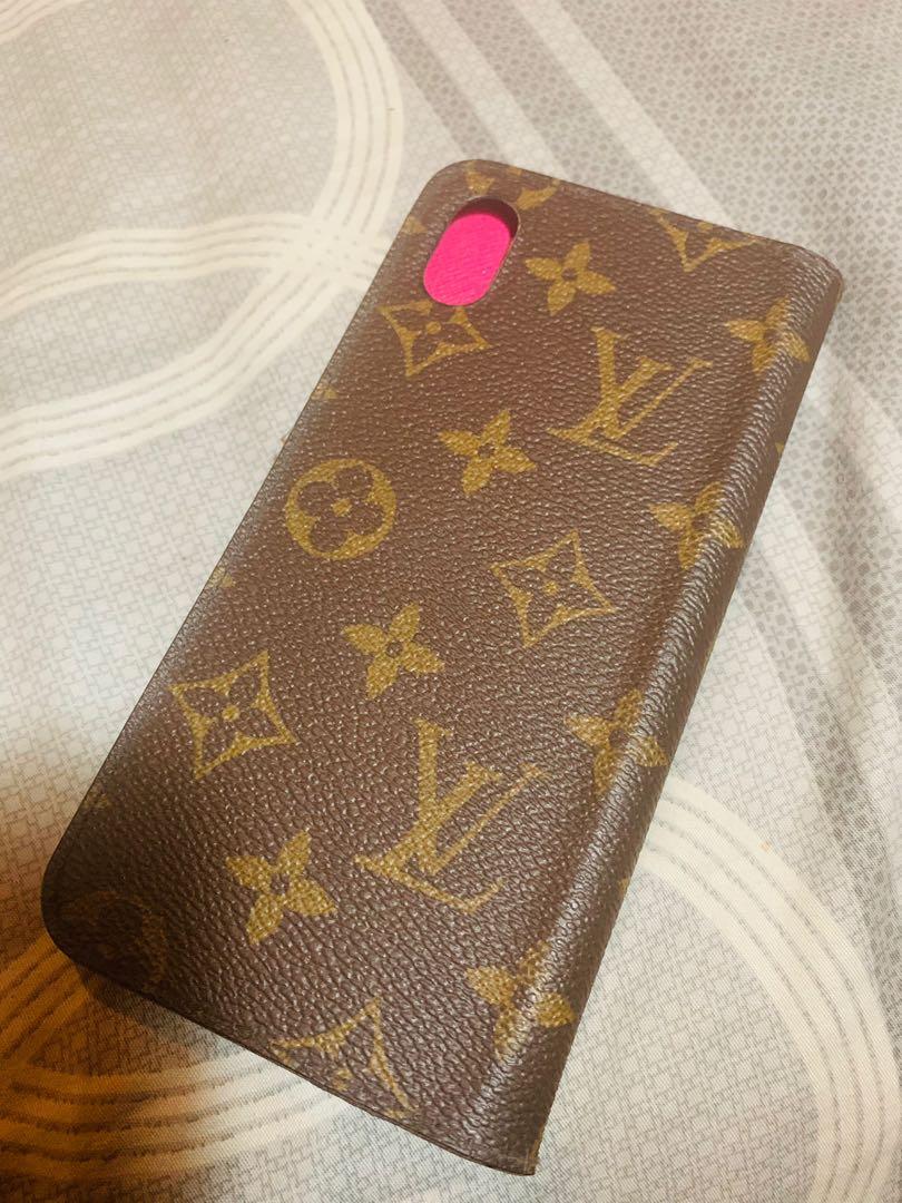 Louis Vuitton Iphone Folio Case for xs max, Mobile Phones & Gadgets, Mobile  & Gadget Accessories, Cases & Sleeves on Carousell