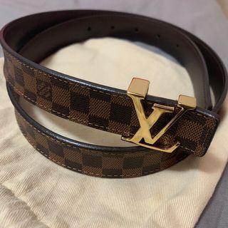 Louis Vuitton My LV Chain 25mm Reversible Belt Monogram in Monogram Canvas  Recto Side/Black Calfskin Leather Verso Side with Gold-tone - US