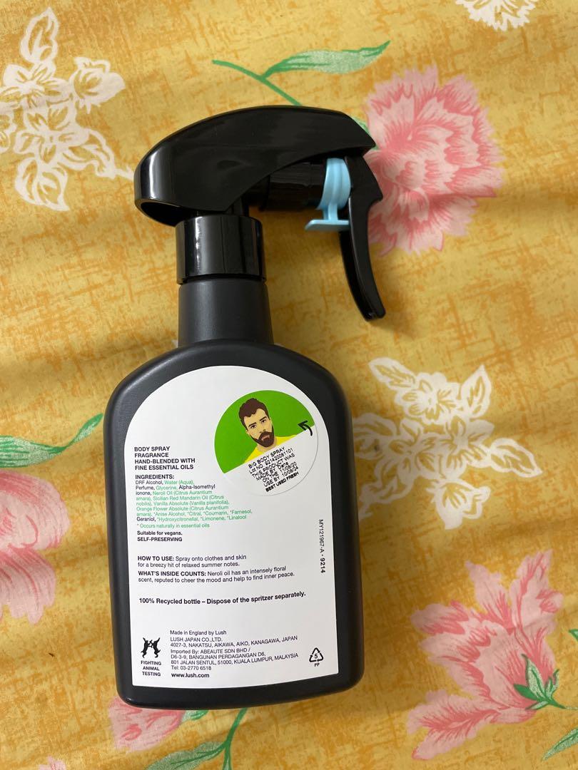 Lush BIG Body Spray 200ml Body Mist, Beauty & Personal Care, Fragrance