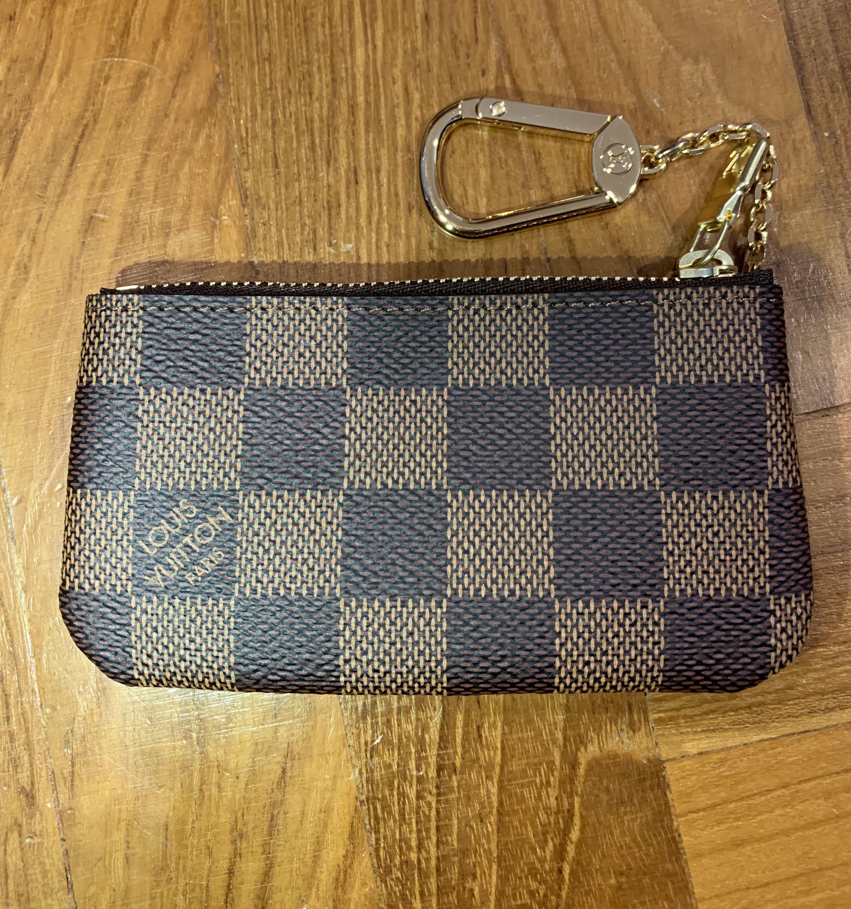 LV key pouch Damier Ebene, Luxury, Bags & Wallets on Carousell