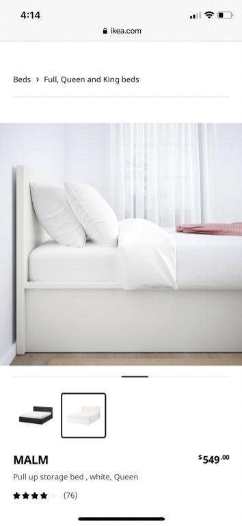 Pull up outlet storage bed ikea