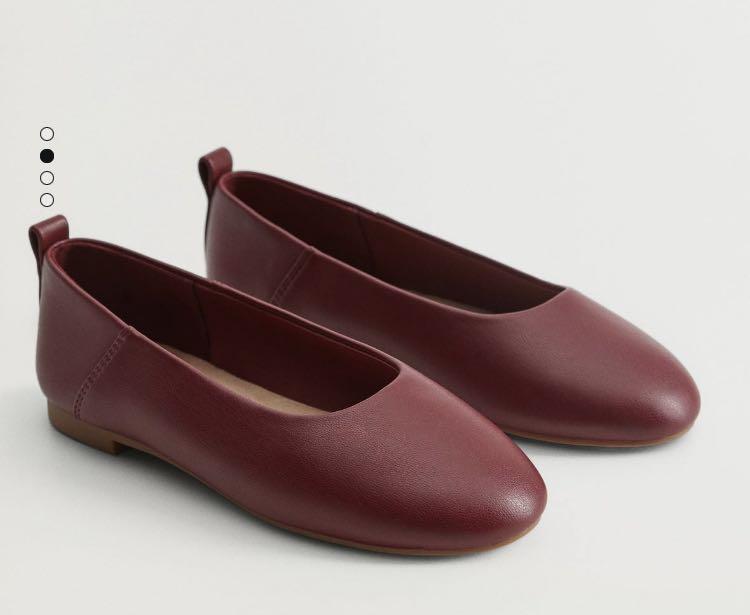 Maroon deals ballerina shoes