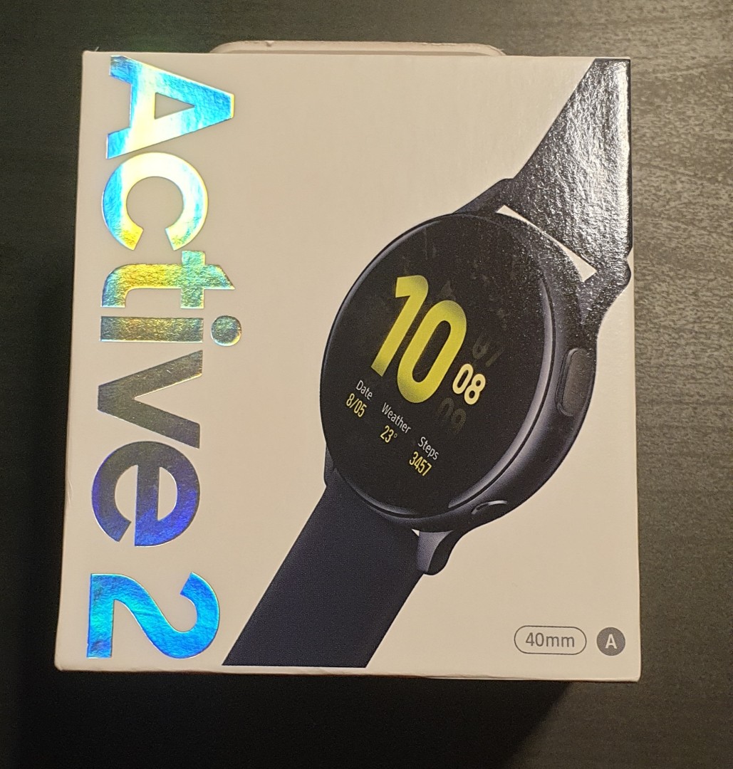 NEW Samsung Watch Active 2 40mm Black Aluminium