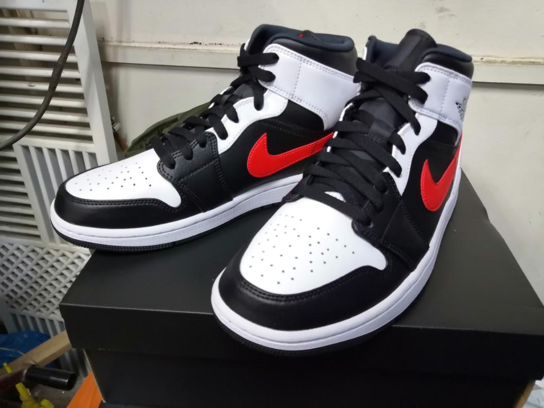 Nike Air Jordan 1 Mid Chile Red, Men's Fashion, Footwear, Sneakers on