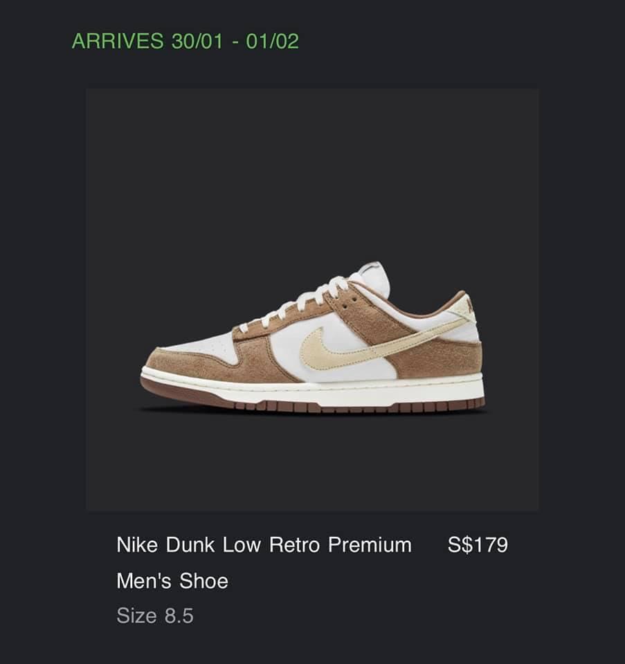 Nike Dunk Low Medium Curry, Men's 