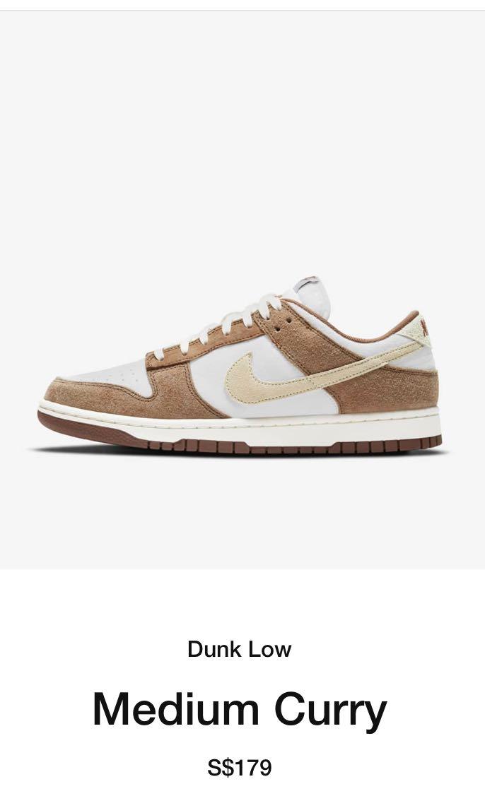 nike dunk low medium curry us