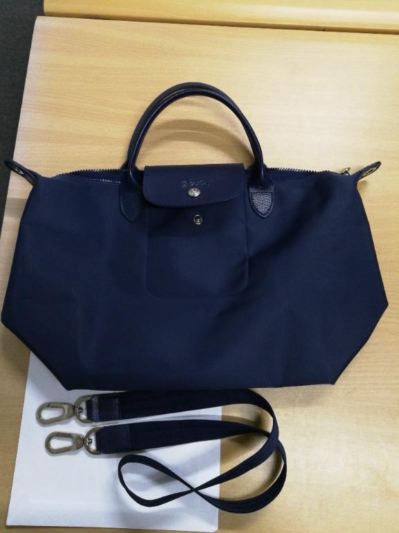 Longchamp Le Pliage Neo Nylon Pouch Navy Blue - BrandConscious Authentics