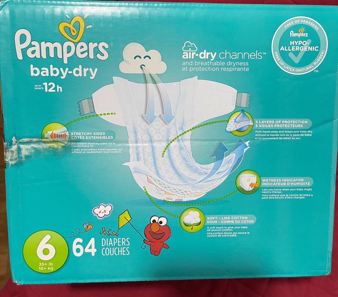Pampers Baby Dry Diaper Sesame Street Design Size 6 64 Pcs Babies Kids Bathing Changing Diapers Baby Wipes On Carousell