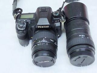 pentax k-3 with sigma 28-80mm macro and 100-300mm zoom lens