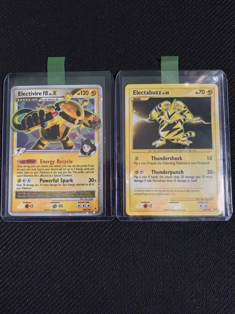 Pokemon Cards English Electivire Fb Lv X Electabuzz Holo Rare Platinum Base Set Near Mint Hobbies Toys Toys Games On Carousell