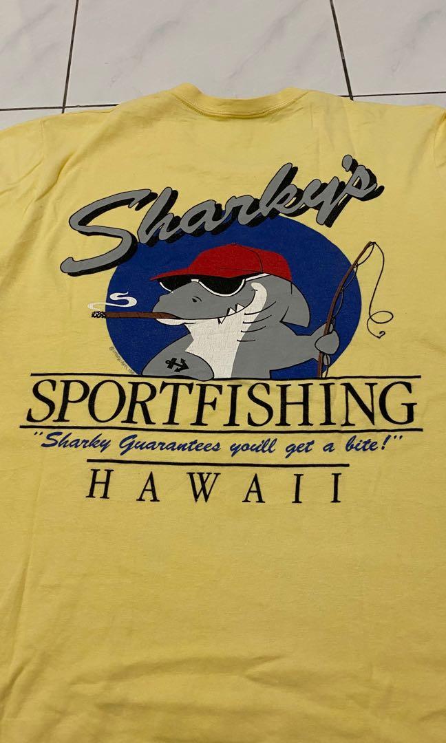 Vintage Sharkys Sport-Fishing Hawaii Crazy-ShirtsShirt XL 90s Single-Stitch