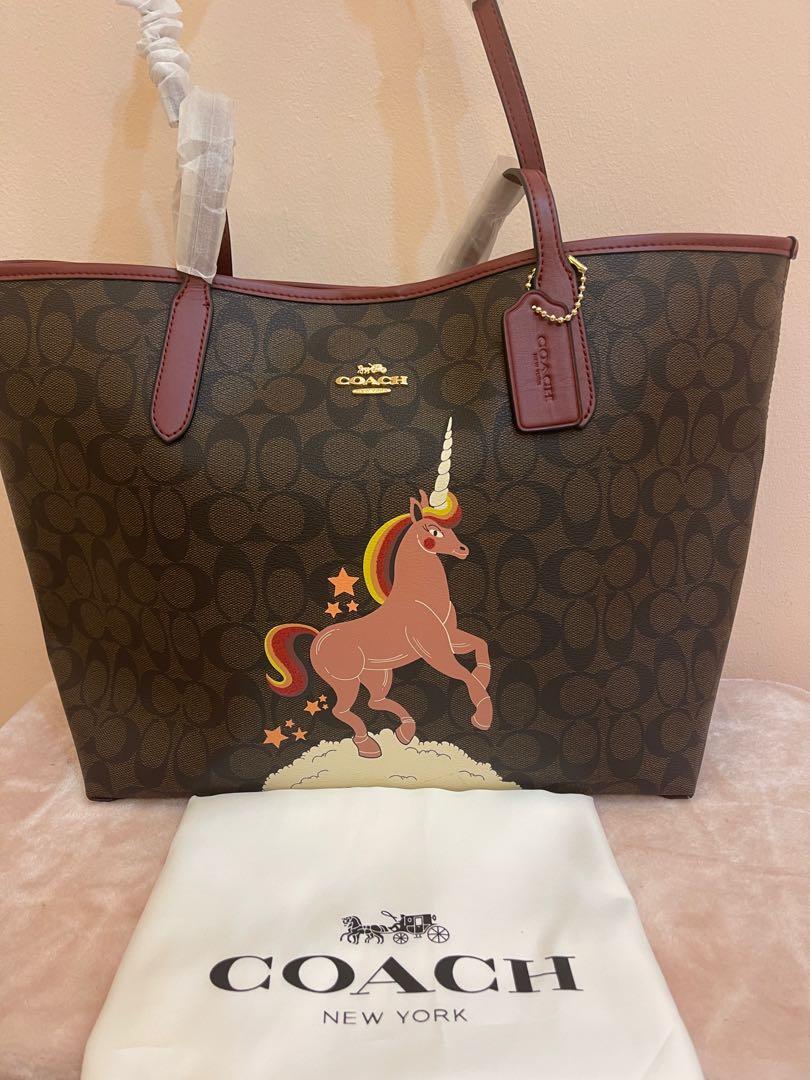 Coach unicorn outlet tote bag