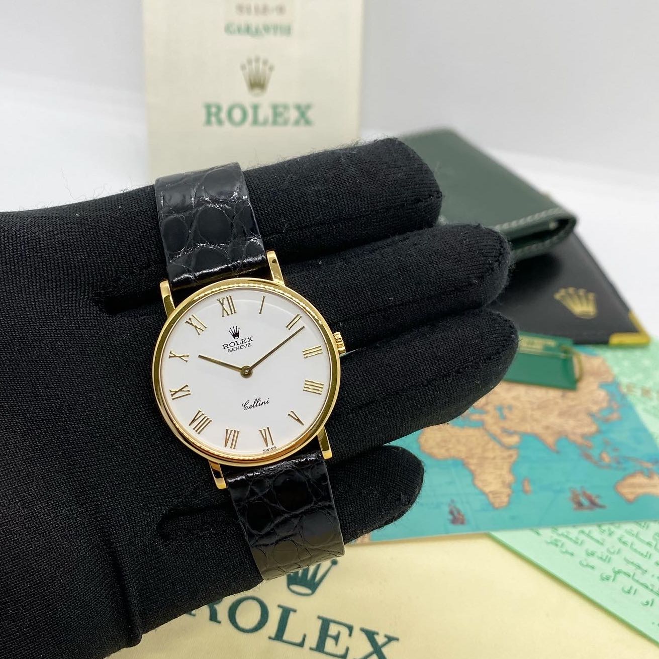 ROLEX Ref.5112 Cellini 750 Gold Hand Wind 217001367 Luxury