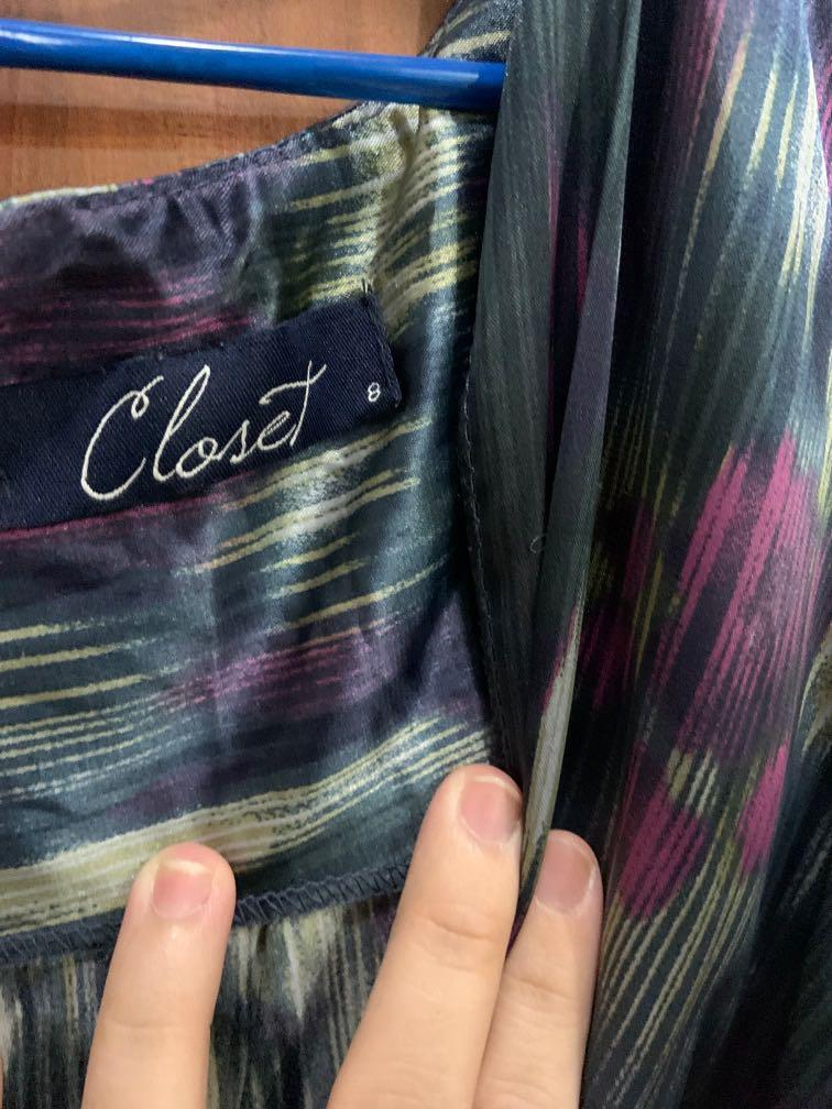 Satin dress (Category: Dresses) located in Manila. Submitted by hflores_23 (Listing ID 1065813898, Image 3). Description: Bought in London. UK size 8. Can fit small to medium frames. Has belt hooks on the sides, back zip as in photos. .