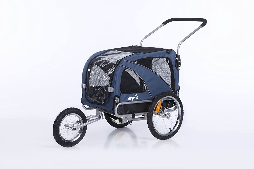 Sepnine Leopets 2 in1 Medium Bike pet Dog Bike Trailer Bicycle