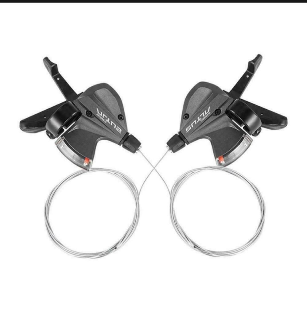 Shimano SL M370 3x9 speed shifter. 27 speed. Left and right side gear shifter. Shimano 3