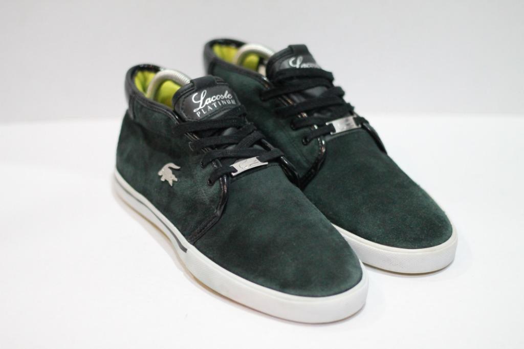 Size 7.5 UK LACOSTE Platinum Leather Shoe