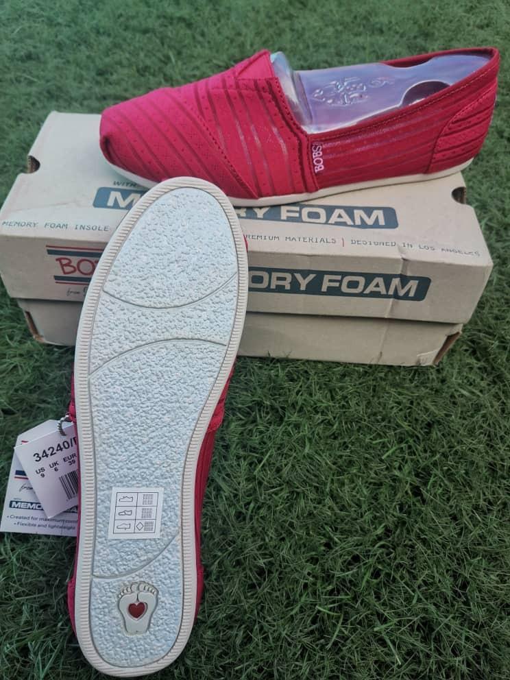 SKECHERS BOBS PLUSH URBAN ROSE RED Women s Fashion Footwear