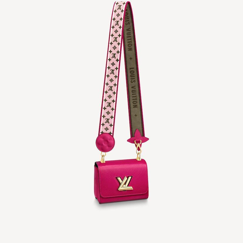 LOUIS VUITTON Epi Twist Shoulder Bag Mini Agathe Rose Pink 1200153