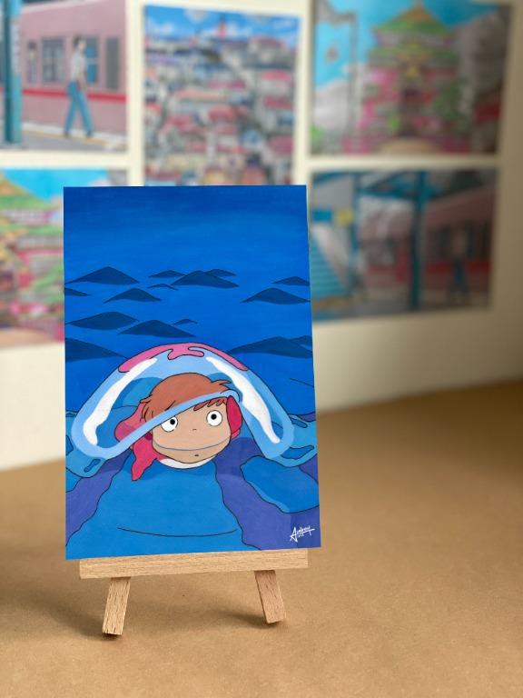 Studio Ghibli Ponyo Art Print, Design & Craft, Art & Prints on Carousell
