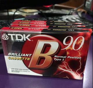 TDK cassette tape blank new sealed 90 min length