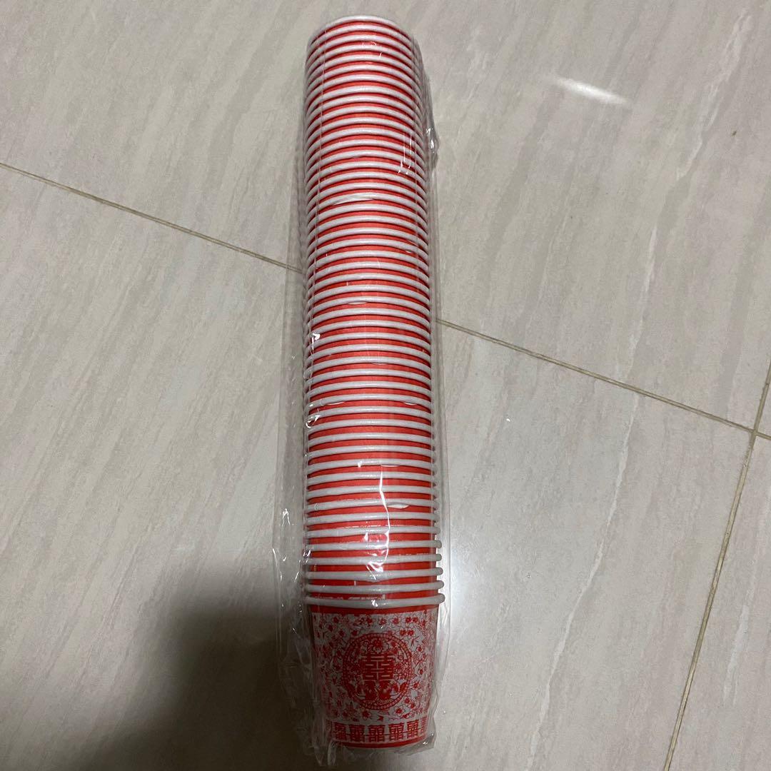 Wedding Tea Ceremony Disposable cups, Everything Else on Carousell