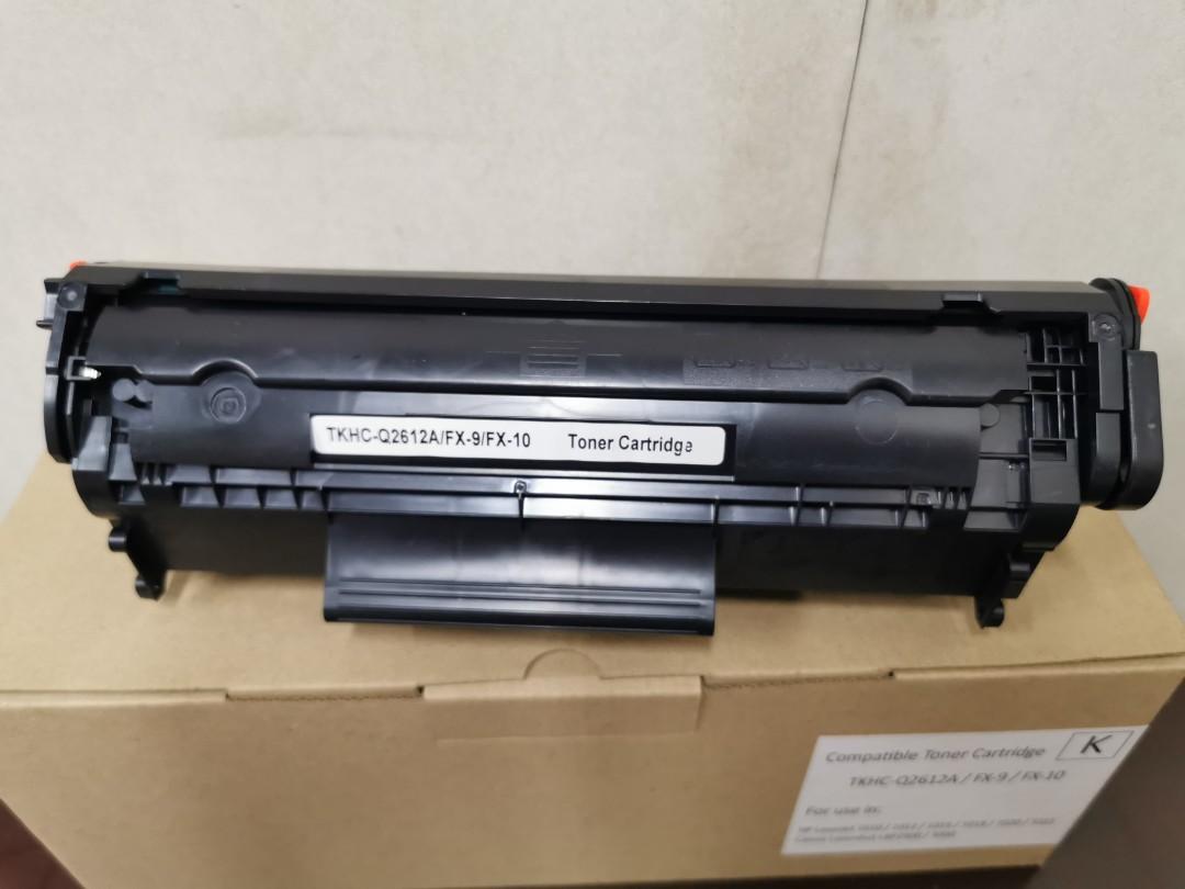 Toner cartridge Hp Q2612A (Category: Printers, Scanners & Copiers) located in Caloocan City. Submitted by ktc2020 (Listing ID 1065796014, Image 2). Description: Selling Bnew Compatible toner cartridge Hp Q2612A Approx. Page yield 1800 Regular toner cartridge Suitable for use with : HP laserjet 1010 / 1012 / 1015/1020/1022 Canon lasershop LBP 2900 / 3000 Additional discount for bulk order. High quality toner cartridge. Other model are also availab