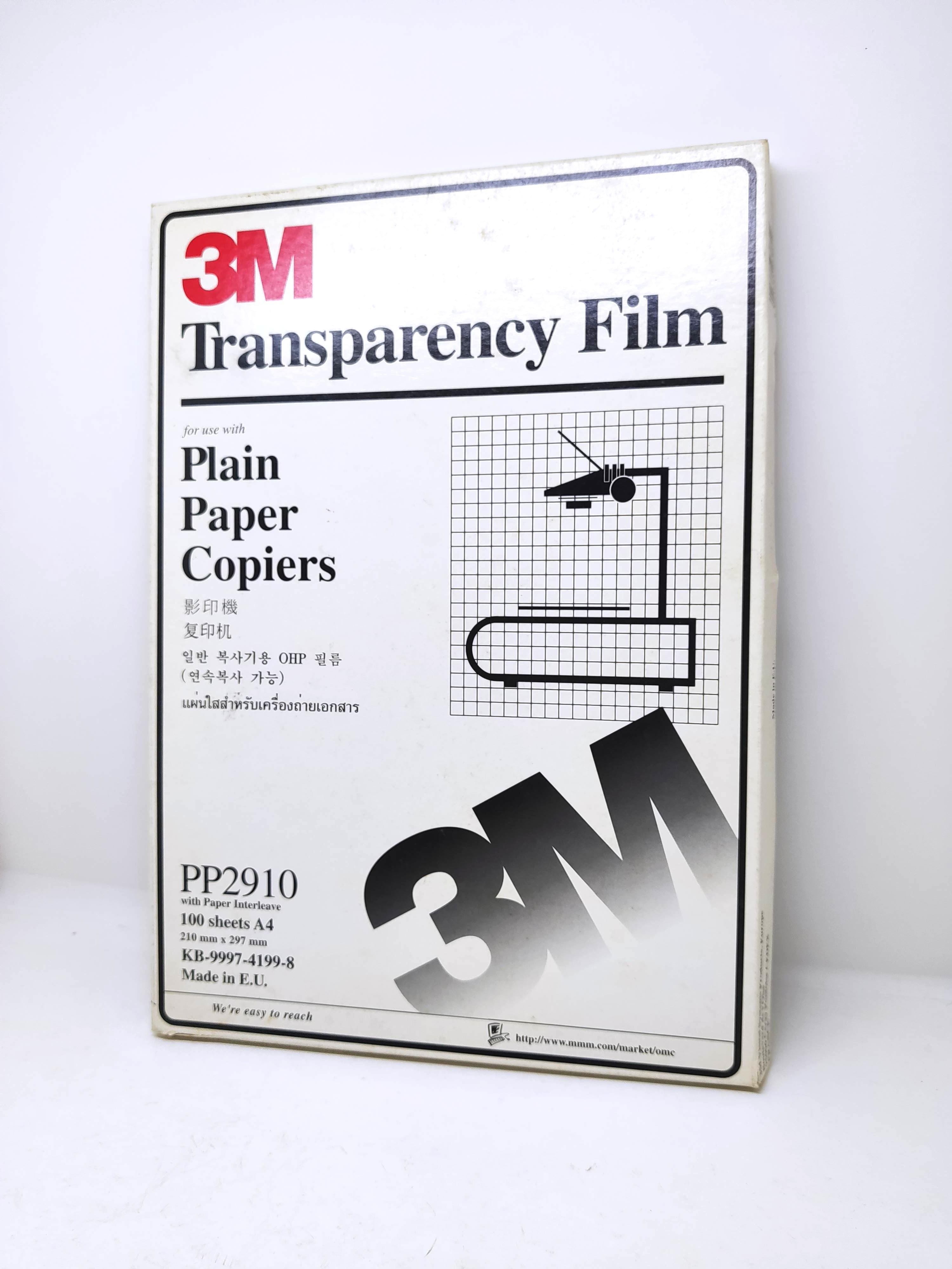 3M Transparency Film for Copiers PP2500 100 Sheets Factory for sale online 