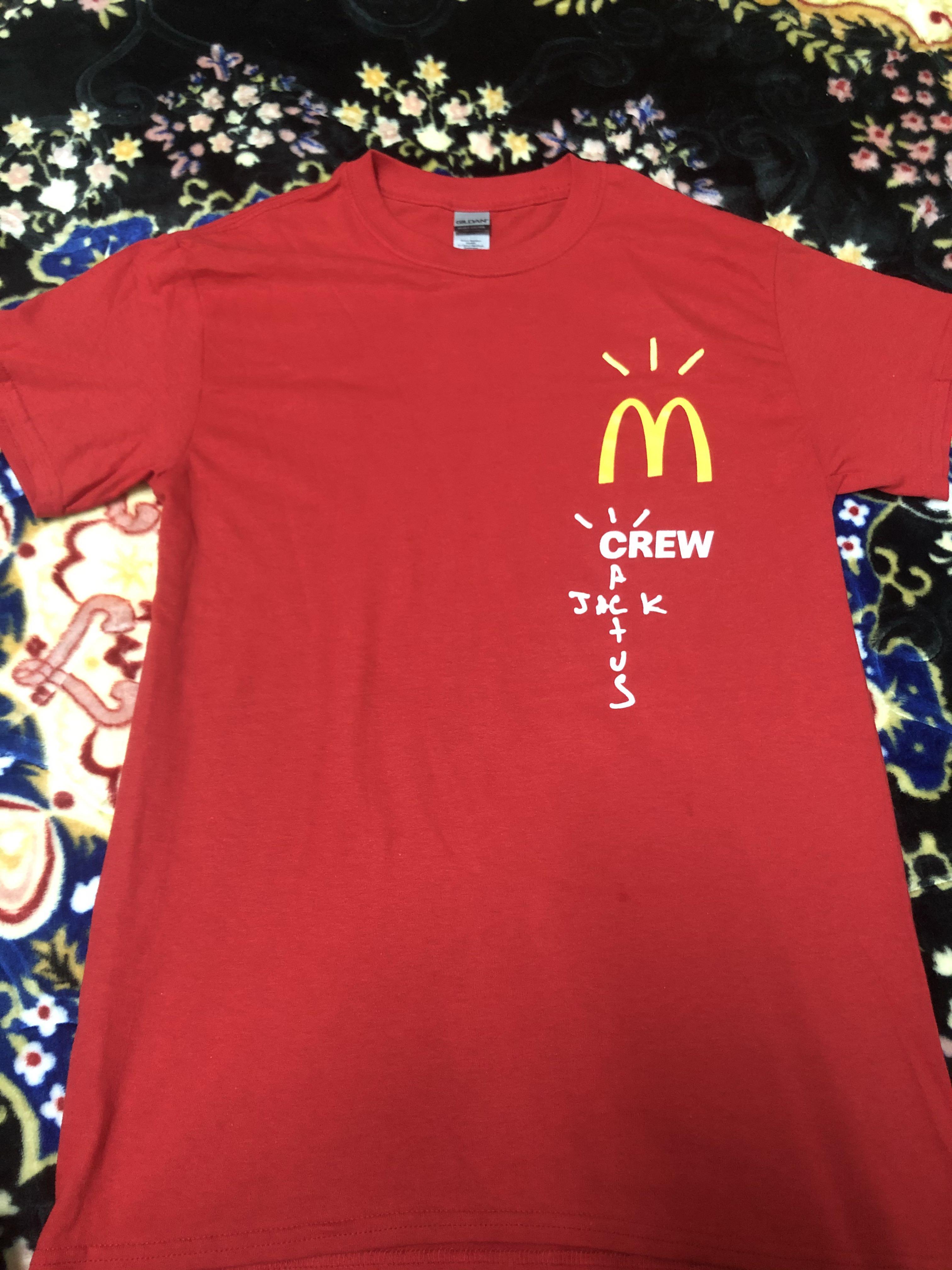 Travis Scott X McDonald s Cactus Jack Crew Tee Shirt