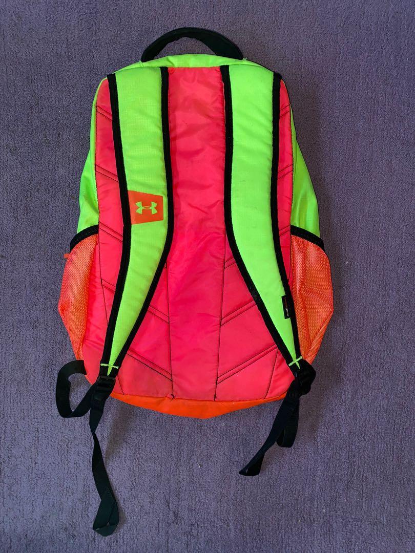 Neon yellow hotsell under armour backpack