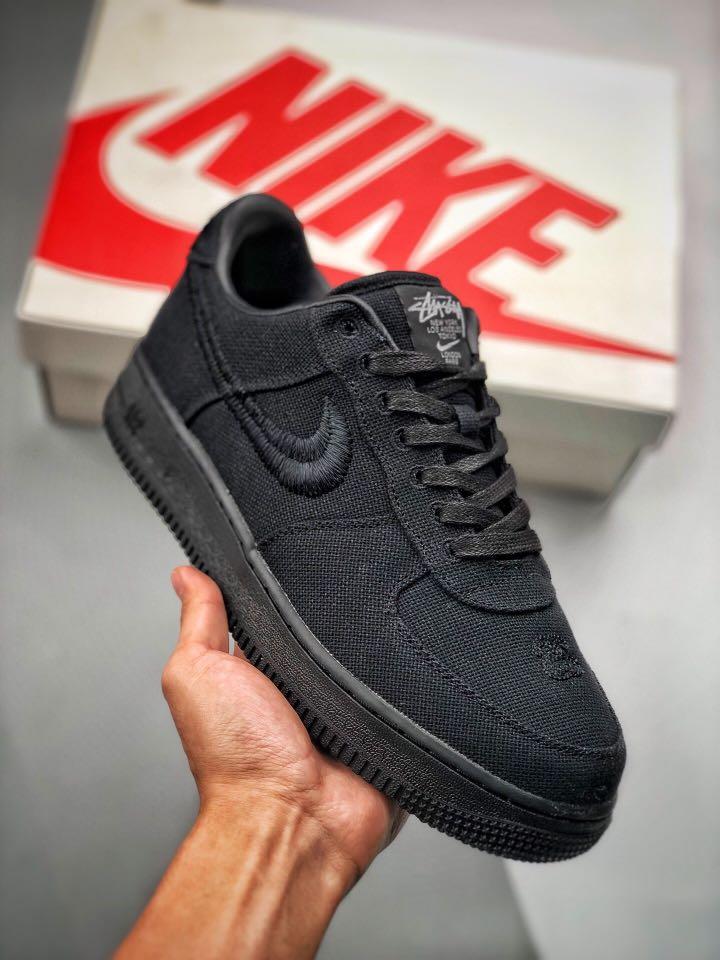 US9.5] Nike x Stussy AF1 Black, Men's Fashion, Footwear, Sneakers on  Carousell