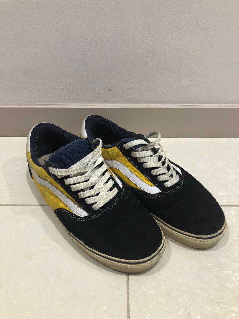vans navy yellow