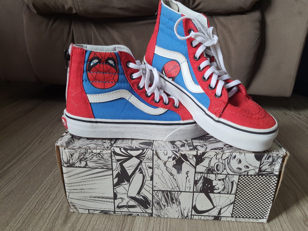spiderman high top vans