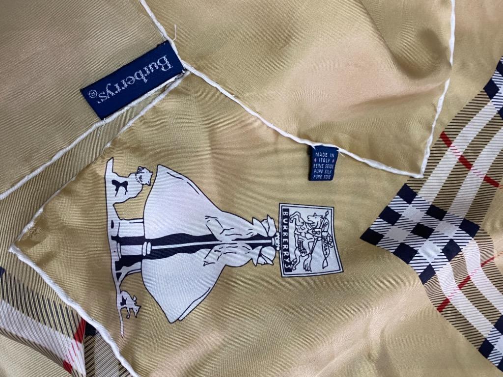 Burberry silk scarf vintage sales
