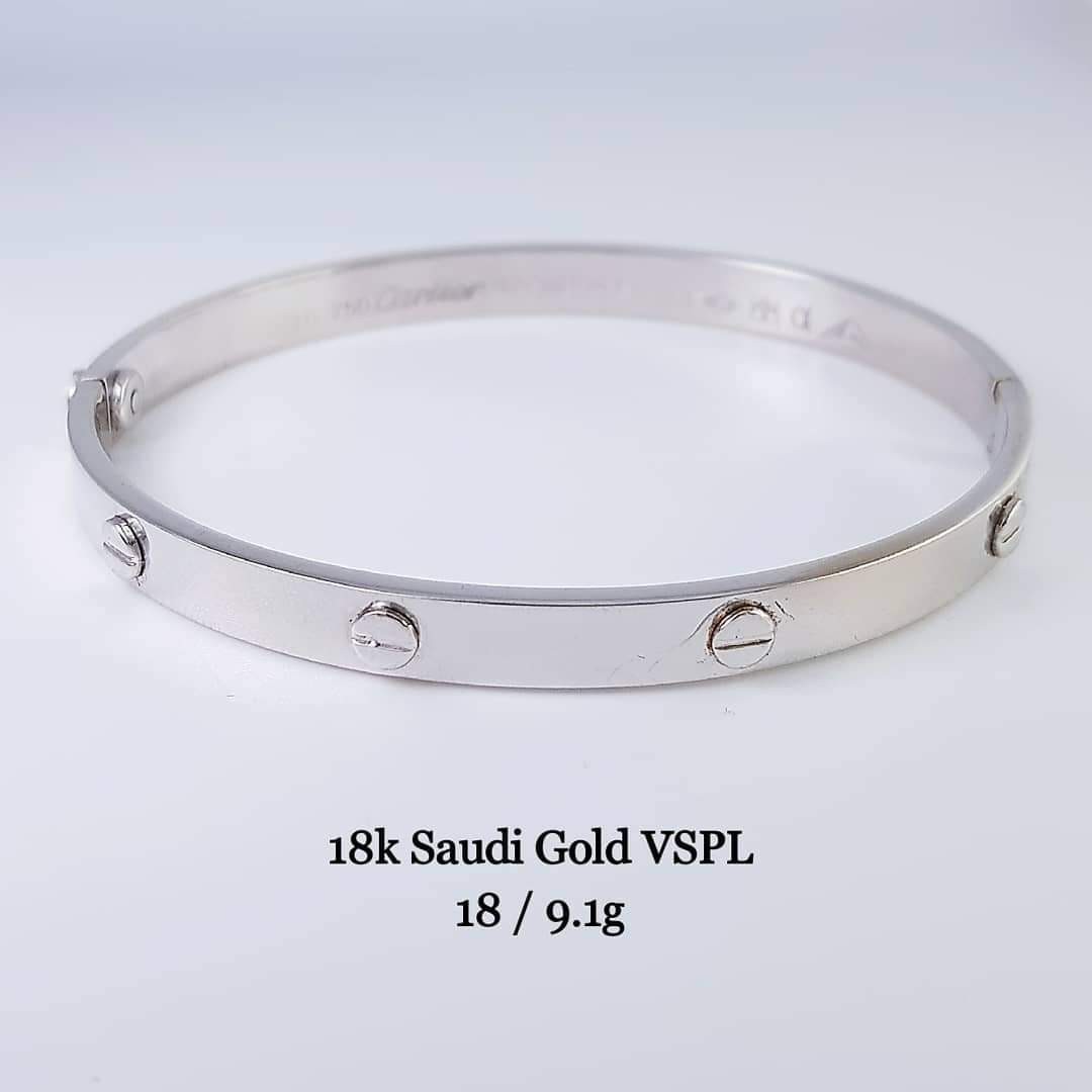 Cartier bracelet 18k saudi gold online