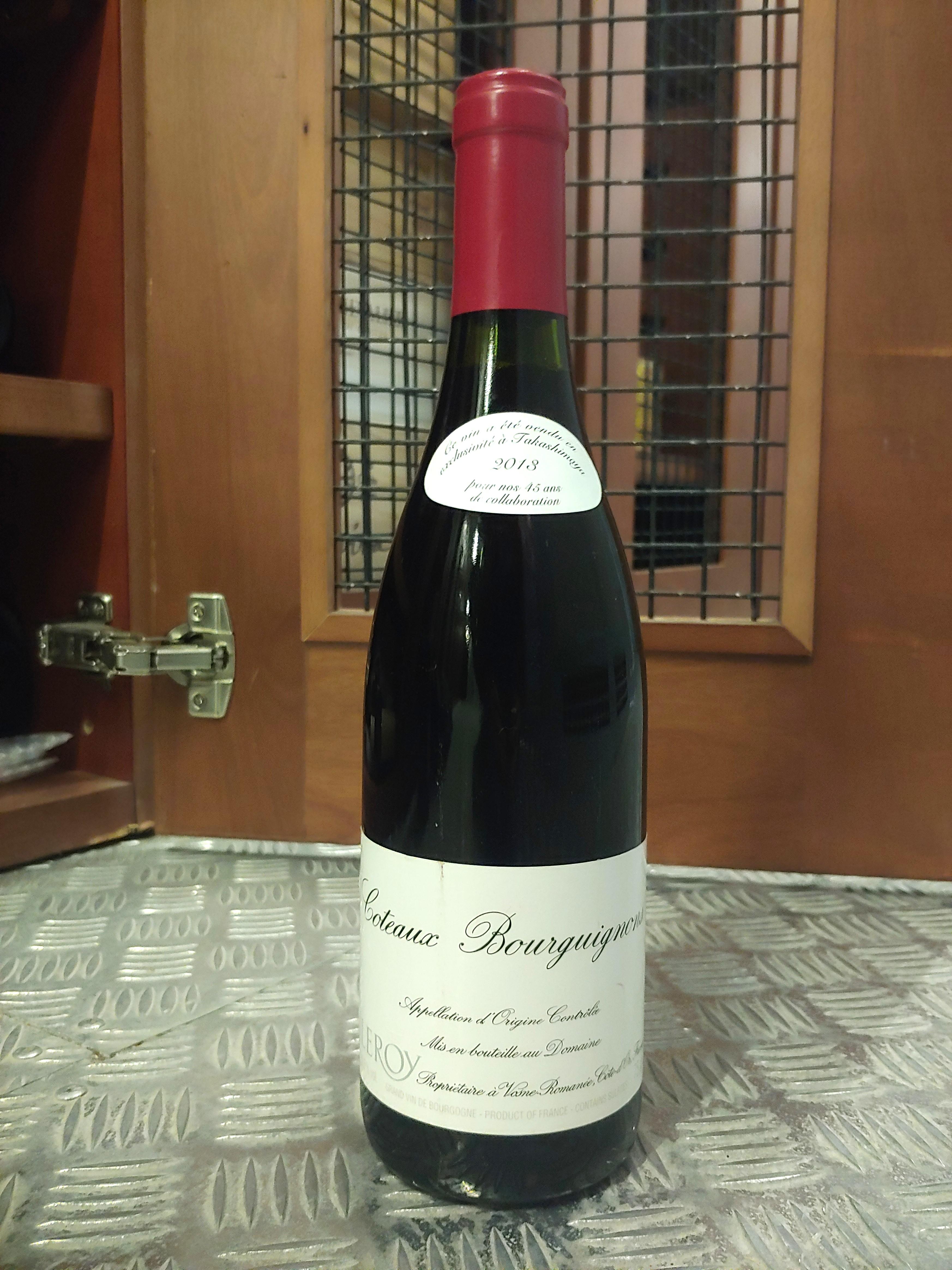 2013 紅頭Domaine Leroy Bourgogne Coteaux Bourguignons Rouge 2013 紅頭Domaine Leroy Bourgogne Coteaux Bourguignons Rouge