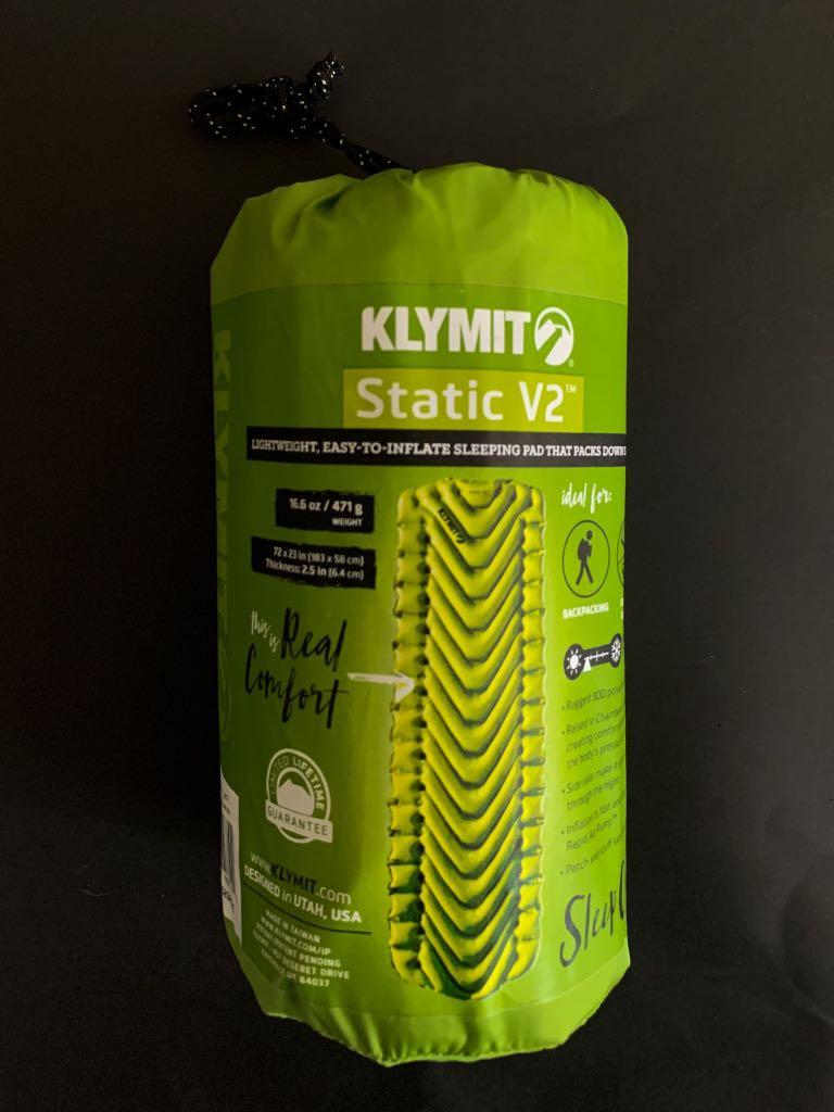 Klymit Static V2 充氣睡墊 旅行 旅行必需品 戶外 露營 Carousell