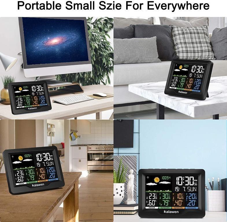 8038) Kalawen Weather Stations Wireless Indoor Outdoor Weather Forecast
