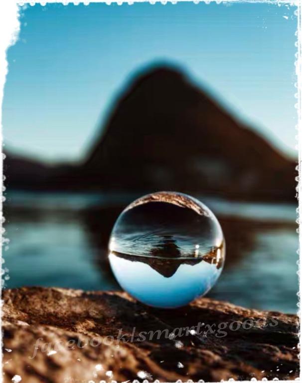 水晶球透明水晶球水晶玻璃球攝影道具濾鏡折射攝影魔術表演拍照影相招財玻璃球風水擺件crystal Ball Refraction Photography 其他 其他 Carousell