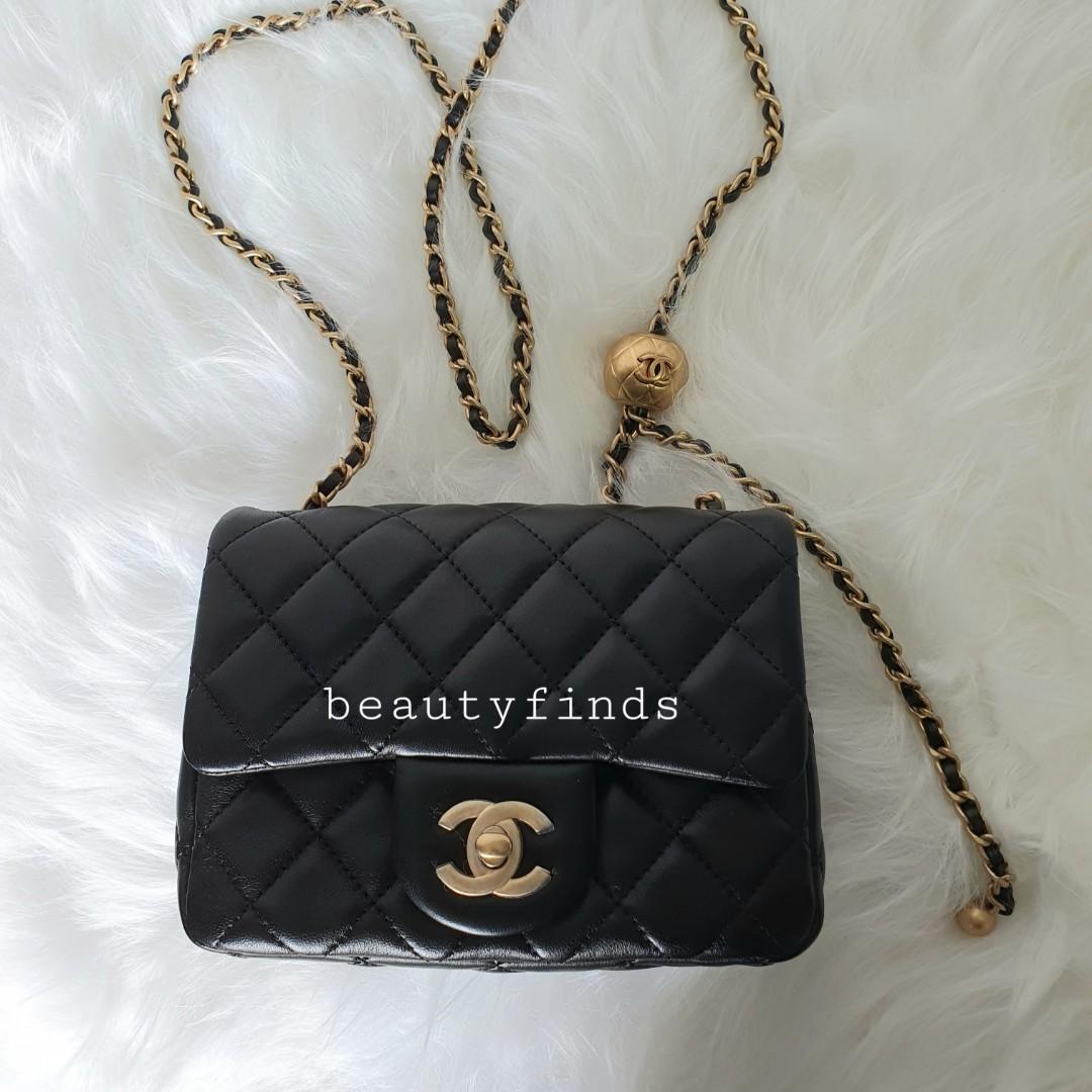 🦄💖 BRAND NEW: Chanel 21C Pearl Crush Mini Square Flap (Non-nego), Luxury,  Bags & Wallets on Carousell