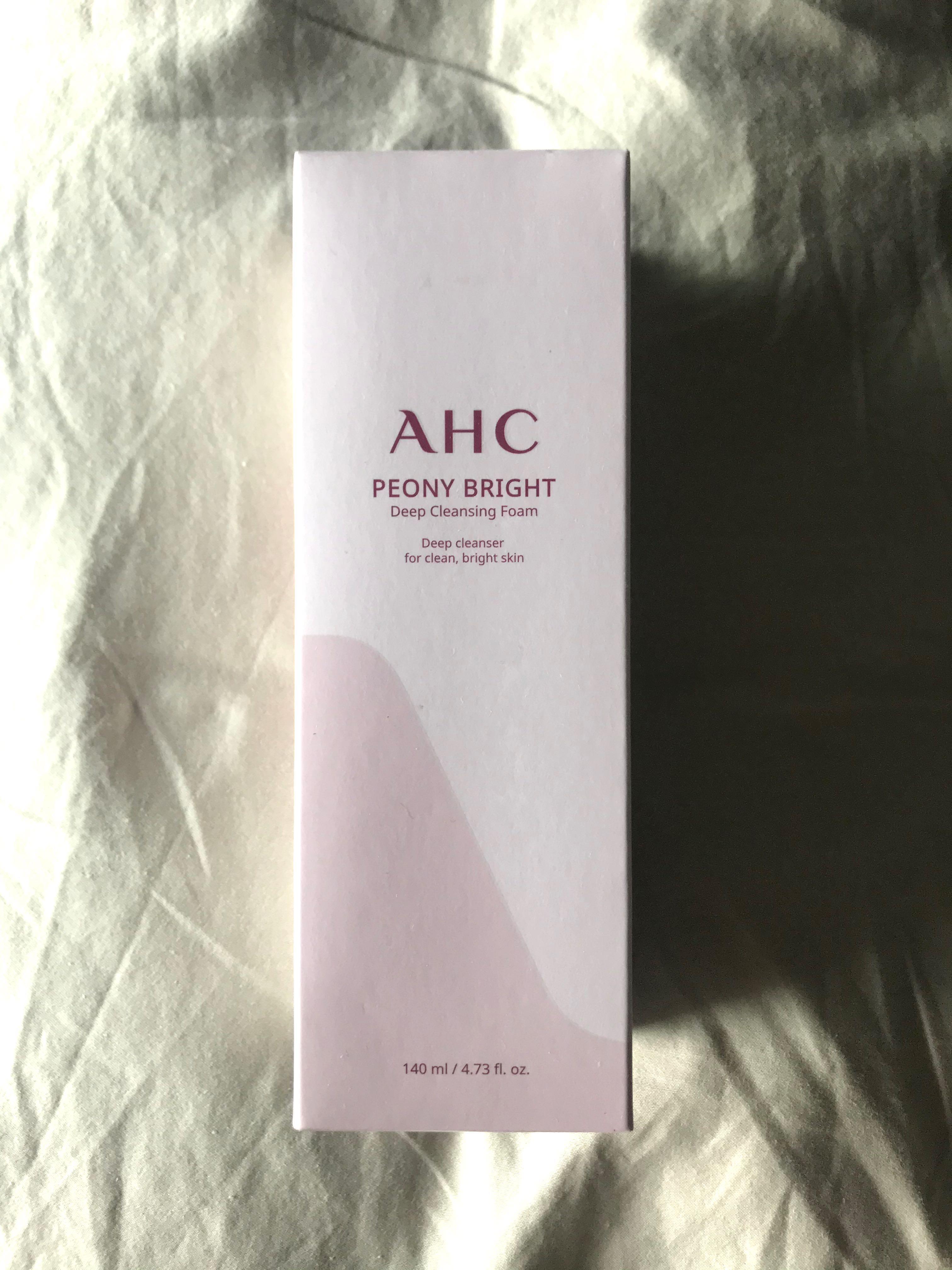 ahc peony bright deep cleansing foam