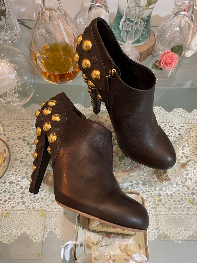gucci studded boots