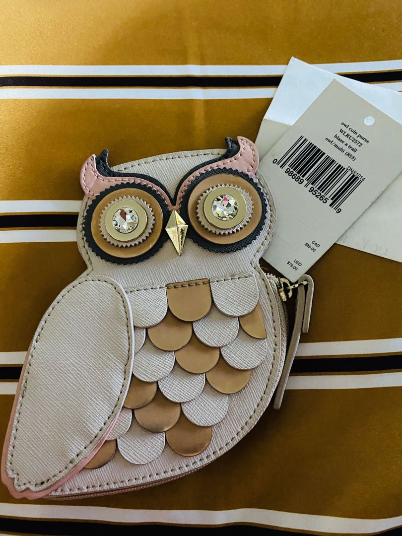 Authentic Kate Spade Owl Coin Purse Women s Fashion Bags